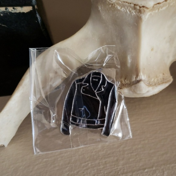 Leather Rock & Roll Enamel Pin - Picture 3 of 5